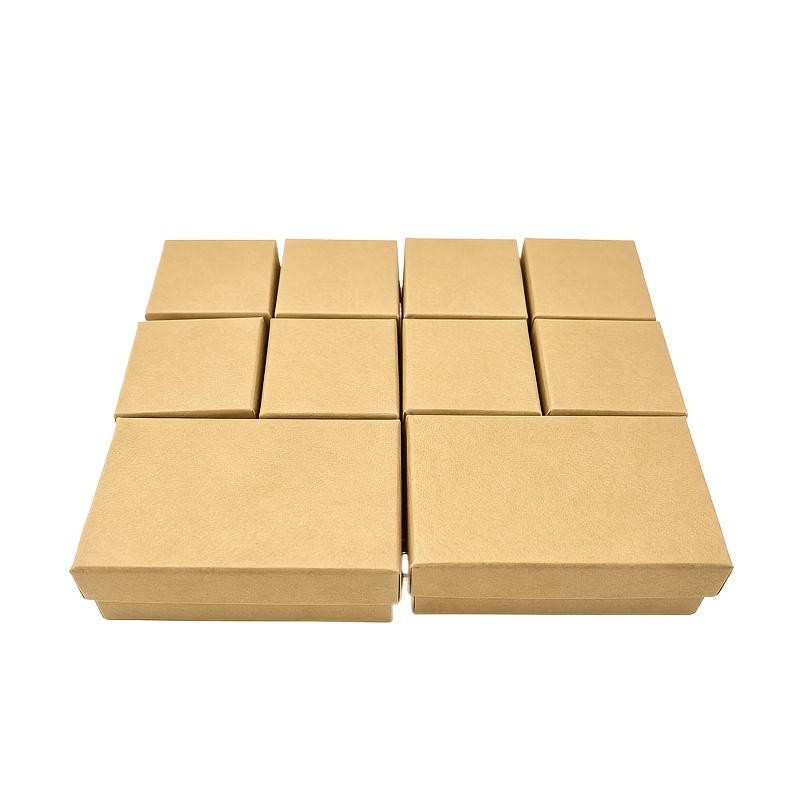 10pcs Jewelry Gift Boxes with Foam Inserts for Rings and Earrings